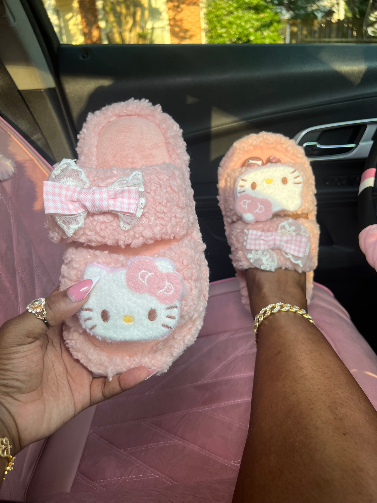 Plush Cat Slides