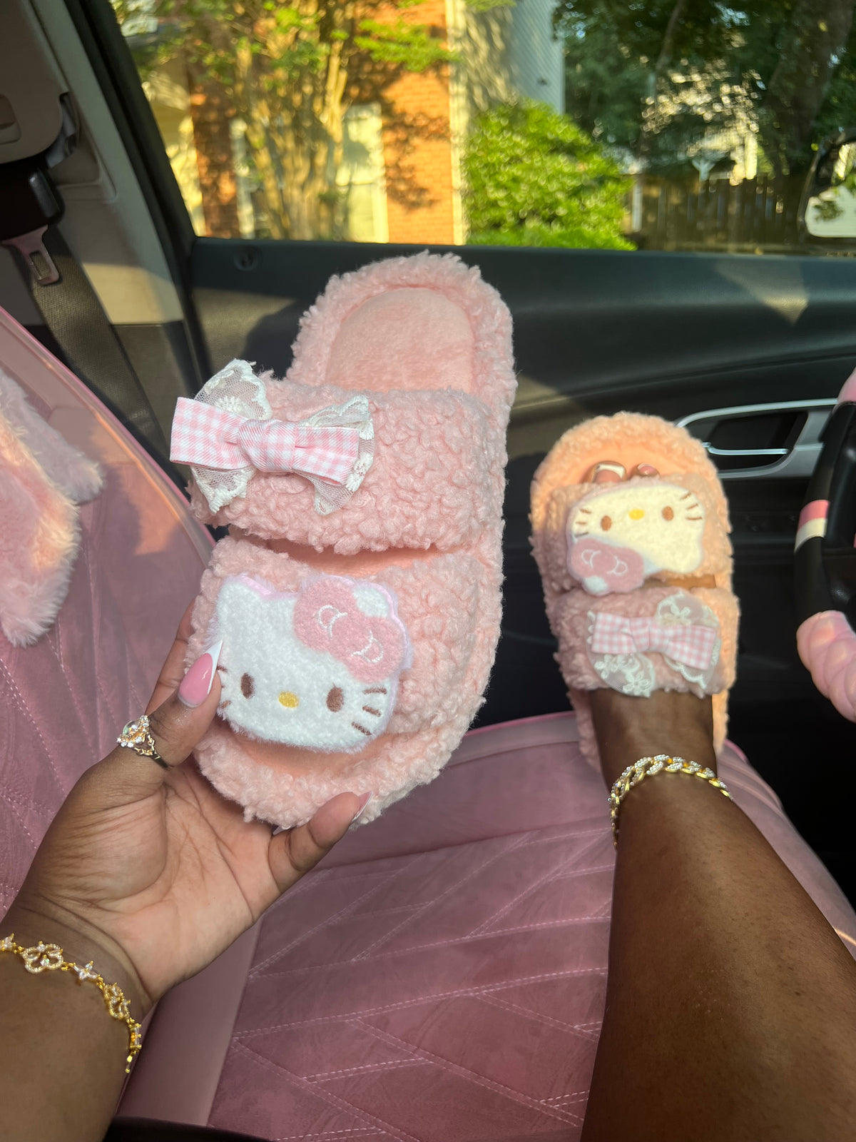 Plush Cat Slides