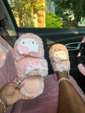 Plush Cat Slides