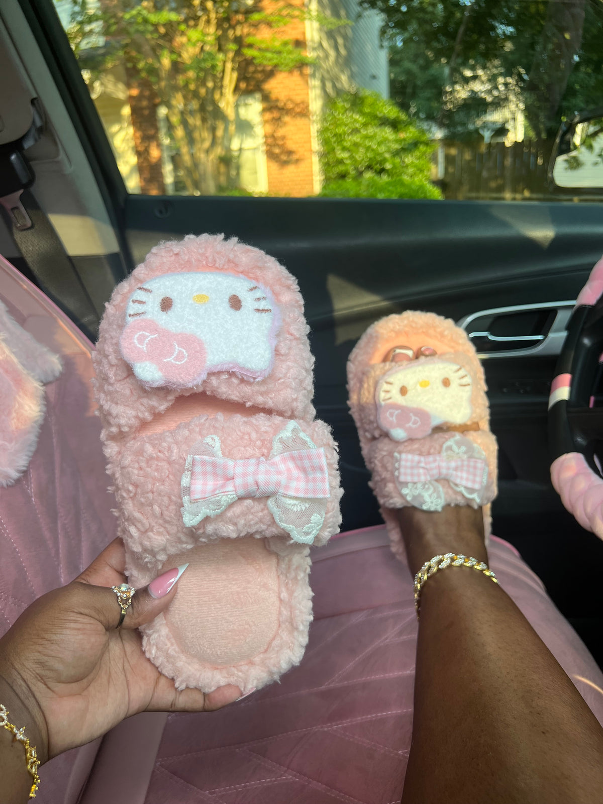 Plush Cat Slides
