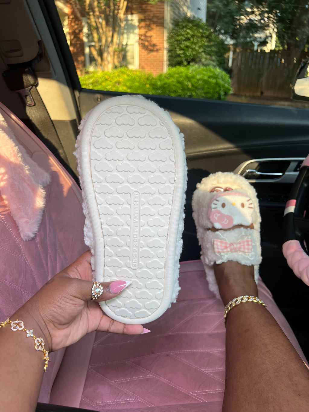 Plush Cat Slides